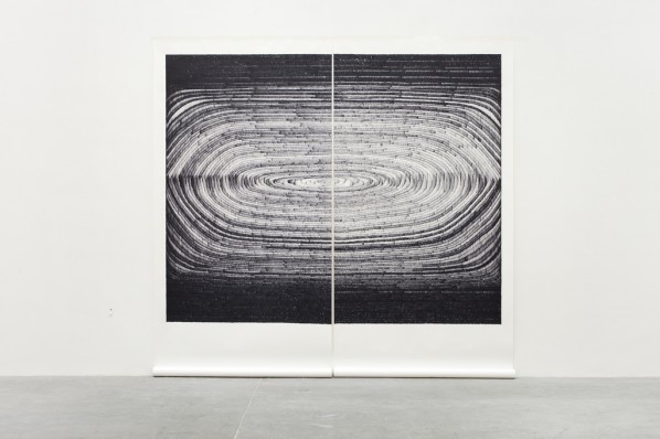 Brendan Earley, "In the midnight city", 2012; felt tipped pen on paper, 225 x 280 cm