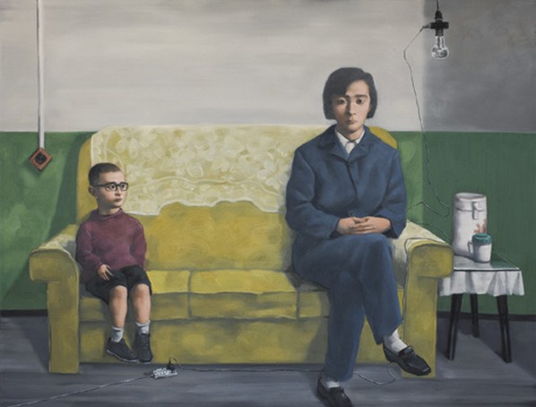 Zhang Xiaogang, "My Mother", 2012; Oil on canvas, 200x260cm