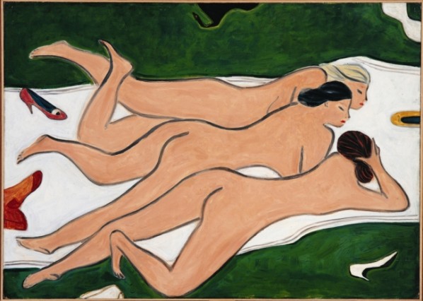 Three Nudes, 1950s; oil on masonite, 87x122cm