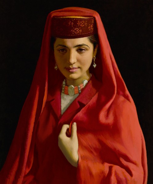 Jin Shangyi, Tajik Bride, 1983, 60x50cm