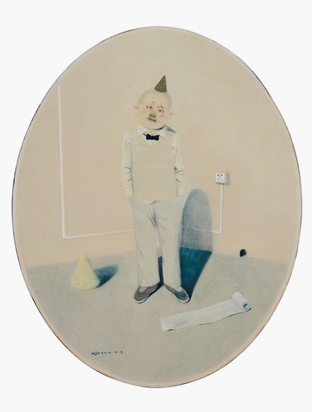 Mi Jie, "Here I Am,  Without a Move VI", 2012;  acrylic on canvas, 100×80cm