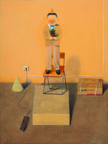 Mi Jie, "Your Happiness Was My Sadness", 2012;  acrylic on canvas, 120×90cm