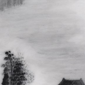 Zhu Yamei, “Voiceless Series No.5”, 34 x 138 cm, ink and wash on paper, 2011