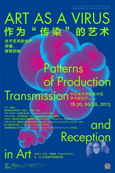 06 Art as a Virus – Patterns of Production, Transmission and Reception in Art, a Lecture by David Elliott Held at CAFAM