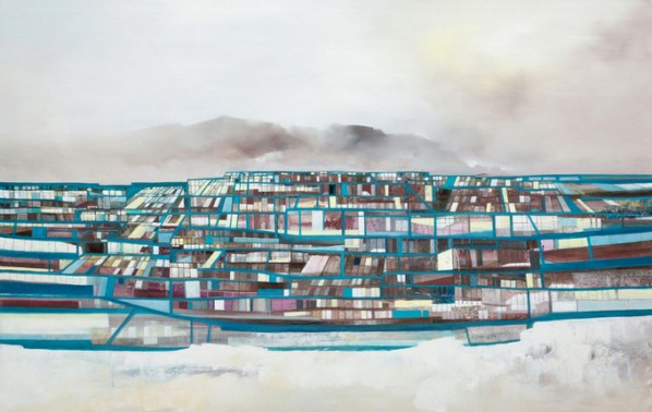 SimCity No. 50 by Sim CHAN, Oil on canvas, 90 x 140cm, 2013