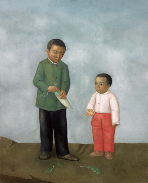 Duan Jianwei, “Turnip”, oil on canvas, 160 x 130 cm, 2013