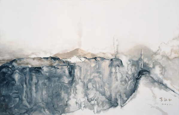 Su Xinping, “Gray No.8”, 2012; oil on canvas, 130 x 200 cm