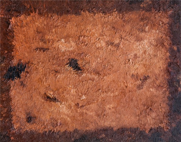 Yan Bing, Cowhide No.6; Oil on Canvas, 80×100cm, 2013