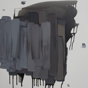 16 Burigude Zhang, “Raining”, acrylic on canvas, 122 x 152 cm, 2012