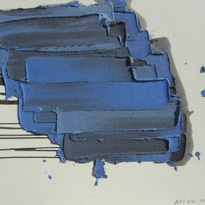 17 Burigude Zhang, “Blue Floating”, acrylic on canvas, 75 x 100 cm, 2012