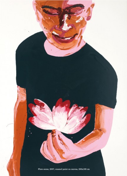 Li Fan, Flore scene, 2007; enamel paint on canvas, 250x180cm