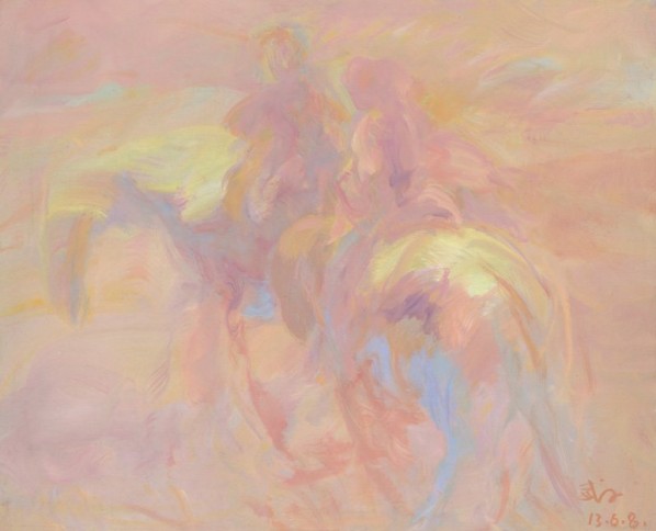 Wang Jingwu, Horse, 2013; oil on canvas, 80x100cm