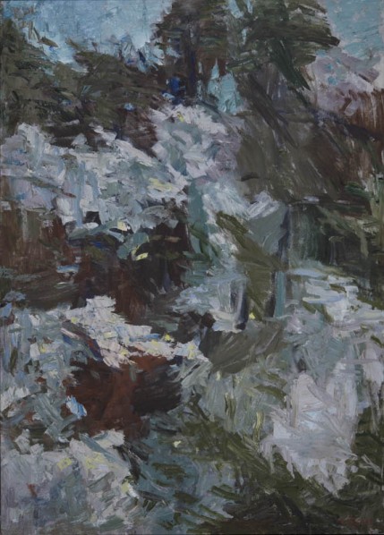 Huang Rui, Language Color Landscape: Again, 2013; oil on canvas, 168x120cm