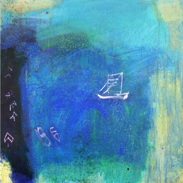 VOYAGE,122x122cm,MIXED MEDIA ON CANVAS,2012