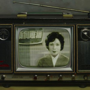 03 Chen Xi, Chinese Memories Series-Premiere of CCTV News, 2008; oil on canvas, 130x180cm