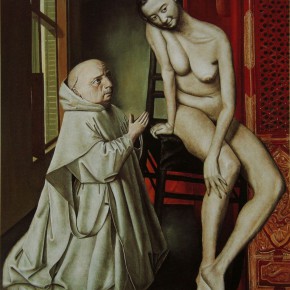 031 Wang Huaxiang, “A Saint”, oil on canvas, 54.9 x 46.6 cm, 1994