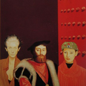 061 Wang Huaxiang, “Red Gate”, oil on canvas, 100 x 80 cm, 1997