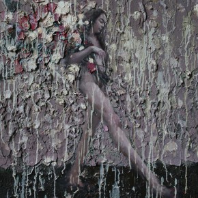 075 Wang Huaxiang, “The Wind Blowing Back No.21”, 90 x 110 cm, 2011