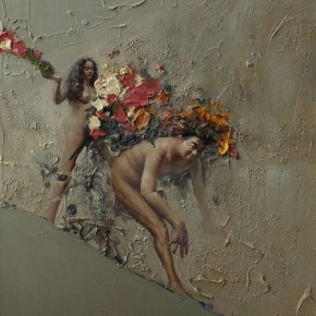085 Wang Huaxiang, “The Wind Blowing Back No.10”, 100 x 80 cm, 2010