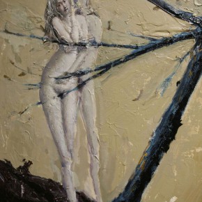 087 Wang Huaxiang, “The Wind Blowing Back No.08”, 100 x 80 cm, 2009