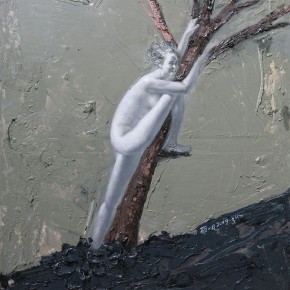 088 Wang Huaxiang, “The Wind Blowing Back No.07”, 100 x 80 cm, 2009