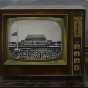09 Chen Xi, Chinese Memories Series-Death of Chairman Mao, 2008; oil on canvas, 155x210cm