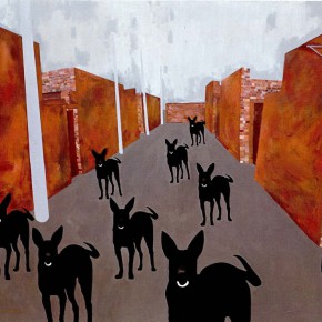 Guang Jun, “Narrow Road”, 200 x 180 cm, 2007