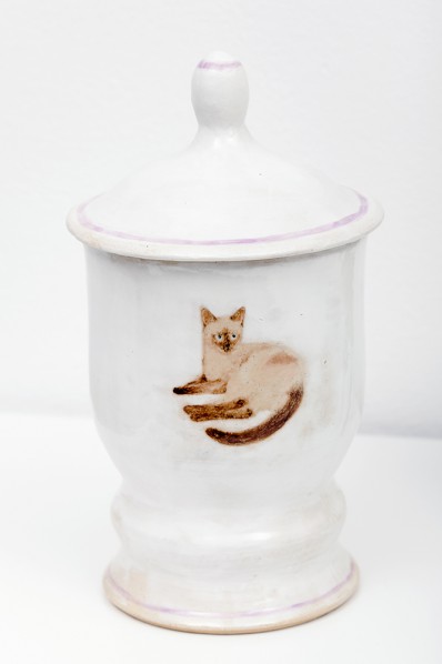 Bunny Rogers, Self-Portrait (Cat Urn), 2013