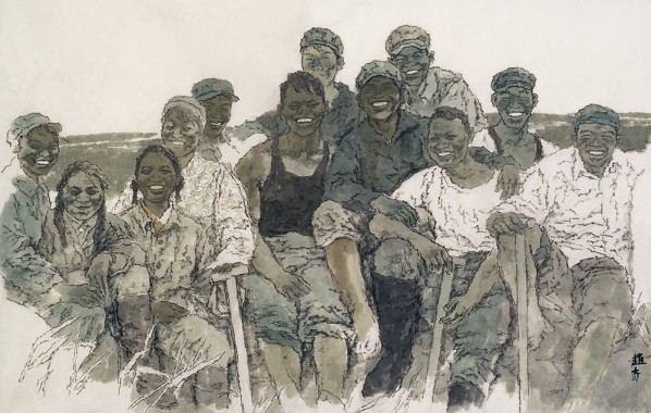 Zhao Qi, “When They Were Young”, 78 x 118 cm, 2002-2003