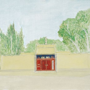 106 Wu Yi. “Exhibition Hall of Caves for Preserving Buddhist Sutras”, oil on canvas, 40 x 50 cm, 2010