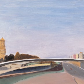 111 Wu Yi, “Linglong Tower”, oil on canvas, 30 x 40 cm, 2008