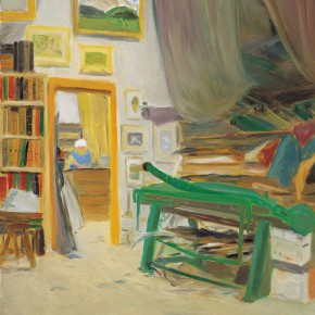 136 Wu Yi, “Mr. Lang’s Frame Shop”, oil on canvas, 60 x 50 cm, 2007