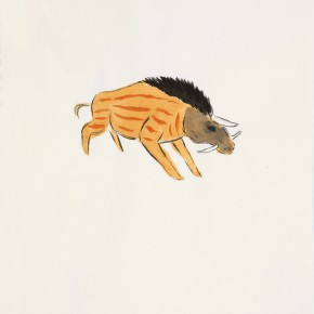 144 Wu Yi, “Unicorn”, ink on paper, 30 X 21 cm, 2007