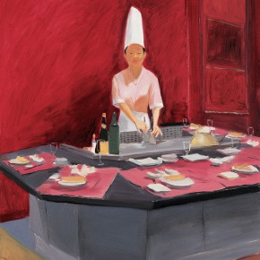 147 Wu Yi, “Chef”, oil on canvas, 100 x 80 cm, 2006