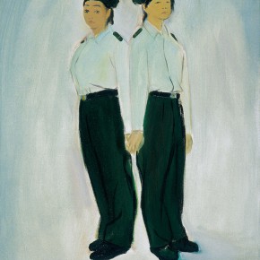 168 Wu Yi, “Squad Leader and Medic”, oil on canvas, 50 x 40 cm, 2005