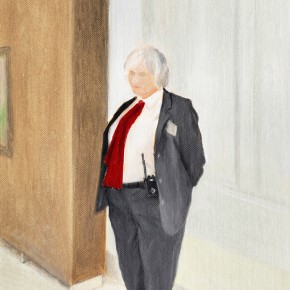 41 Wu Yi, “A Red Tie”, oil on canvas, 30.5 x 22 cm, 2013