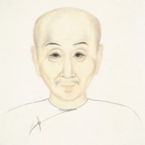 70 Wu Yi, “Portraits of Ancient Sages – Portrait of Wang Anguo”, ink on paper, 2013