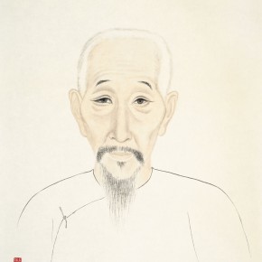 71 Wu Yi, “Portraits of Ancient Sages – Portrait of Qian Qi”, 47 x 40 cm