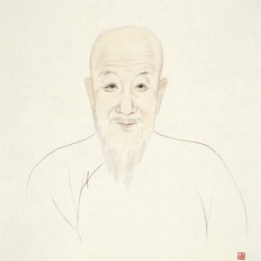 72 Wu Yi, “Portraits of Ancient Sages – Portrait of Kang Jitian”, ink on paper, 2013