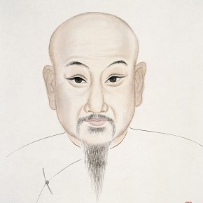 73 Wu Yi, “Portraits of Ancient Sages – Portrait of Guo Shangxian”, ink on paper, 47 x 40 cm, 2013