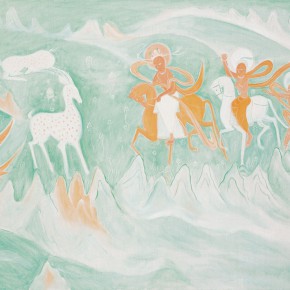 96 Wu Yi, “Jiu Se Lu (Nine-Color Deer)”, oil on canvas, 80 x 100 cm, 2010