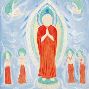 99 Wu Yi, “Buddha”, oil on canvas, 50 x 40 cm, 2010