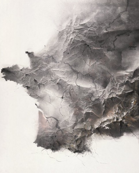 Ding Bin, Impress Series: France No.1, 1900x1530cm, Ink on paper, 2013