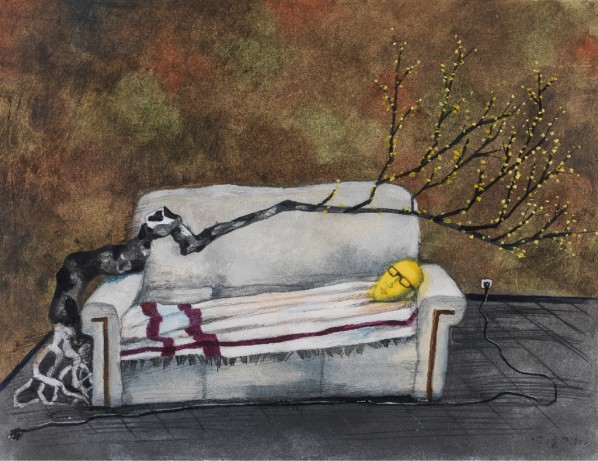 Zhang Xiaogang,The Prisoner of Book No.5, 2014, Oil on paper © Zhang Xiaogang, courtesy of Pace Hong Kong Zhang Xiaogang,The Prisoner of Book No.5, 2014, Oil on paper © Zhang Xiaogang, courtesy of Pace Hong Kong