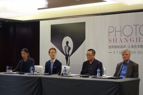 00 Sandy Angus (right), Wang Huangsheng (the second on the right), Alexander Montague - Sparey (the second on the left), and RongRong (left) at the Press conference