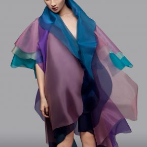 31 Lyu Yue, “Colorful” No.3, 2008; Transparent yarn, silk, Size Variable
