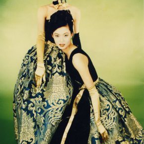 99 Lyu Yue, “The Banquet Aria” No.2, 1996; China silk, Cotton, Brocade, Size Variable