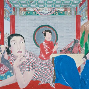 Ma Xiaoteng, The Four Sisters, 205×290cm; Acrylic on Canvas, 2013