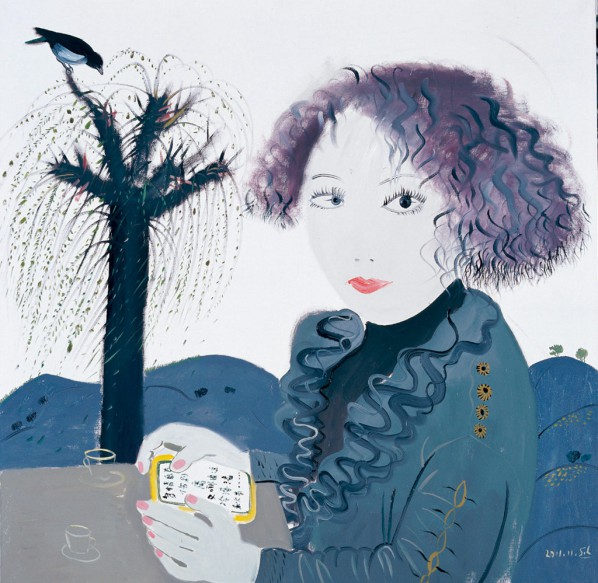 Shen Ling, Where are you, 2011; Oil on canvas, 100×100cm