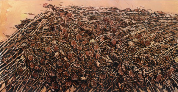 Xu Jiang, The Oriental Sunflower, 2014; Oil on canvas, 280cmx540cm